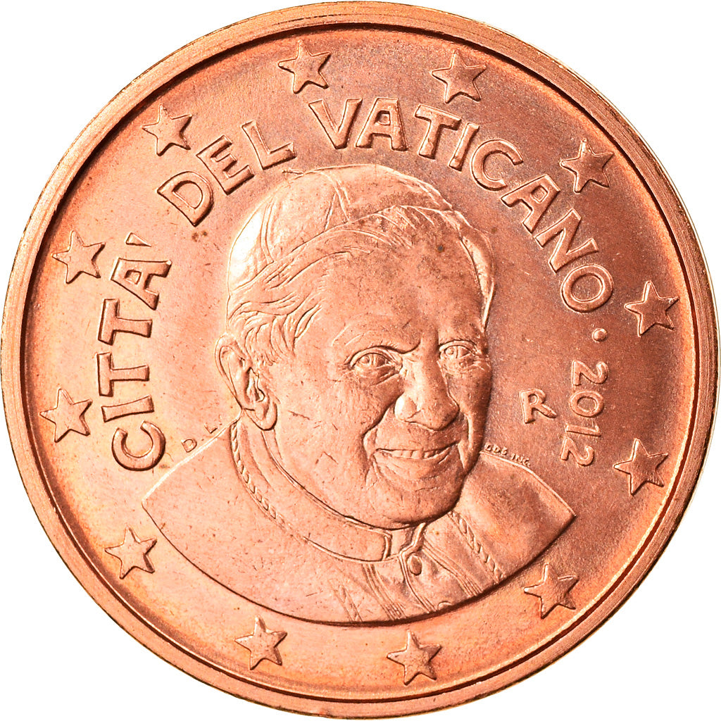 CITTÀ DEL VATICANO, 2 Euro Cent, 2012, Rome, SPL, Acciaio placcato rame, KM:376