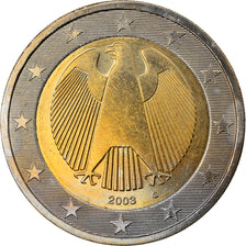 GERMANY - FEDERAL REPUBLIC, 2 Euro, 2003, Karlsruhe, AU(50-53), Bi-Metallic