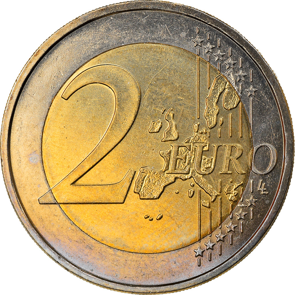 GERMANY - FEDERAL REPUBLIC, 2 Euro, 2003, Karlsruhe, AU(50-53), Bi-Metallic