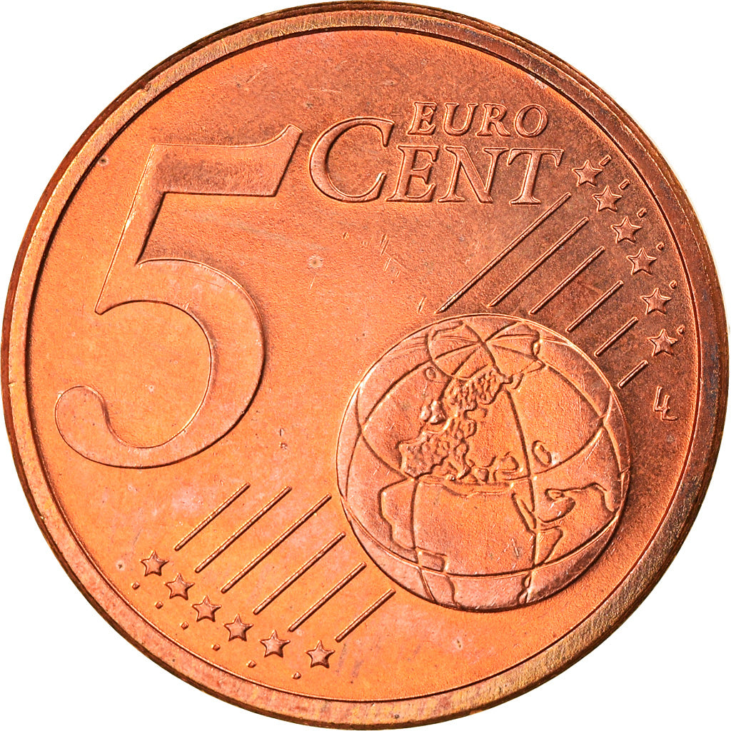 GERMANY - FEDERAL REPUBLIC, 5 Euro Cent, 2003, Karlsruhe, MS(63), Copper Plated