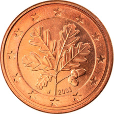 GERMANY - FEDERAL REPUBLIC, 5 Euro Cent, 2003, Hambourg, MS(63), Copper Plated
