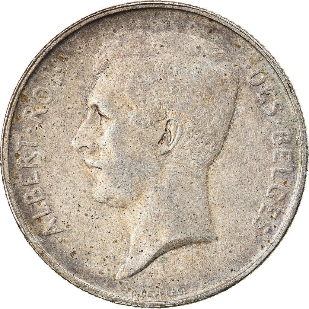 Coin, Belgium, 2 Francs, 2 Frank, 1912, EF(40-45), Silver, KM:74