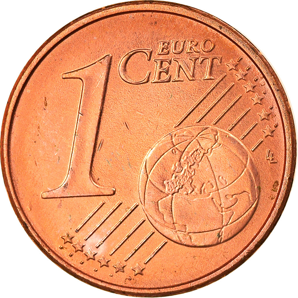 ALEMANHA - REPÚBLICA FEDERAL, Euro Cent, 2003, Hambourg, MS(63), Aço Cromado a