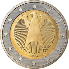 GERMANY - FEDERAL REPUBLIC, 2 Euro, 2004, Berlin, AU(50-53), Bi-Metallic, KM:214