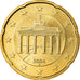 GERMANIA - REPUBBLICA FEDERALE, 20 Euro Cent, 2004, Berlin, BB+, Ottone, KM:211