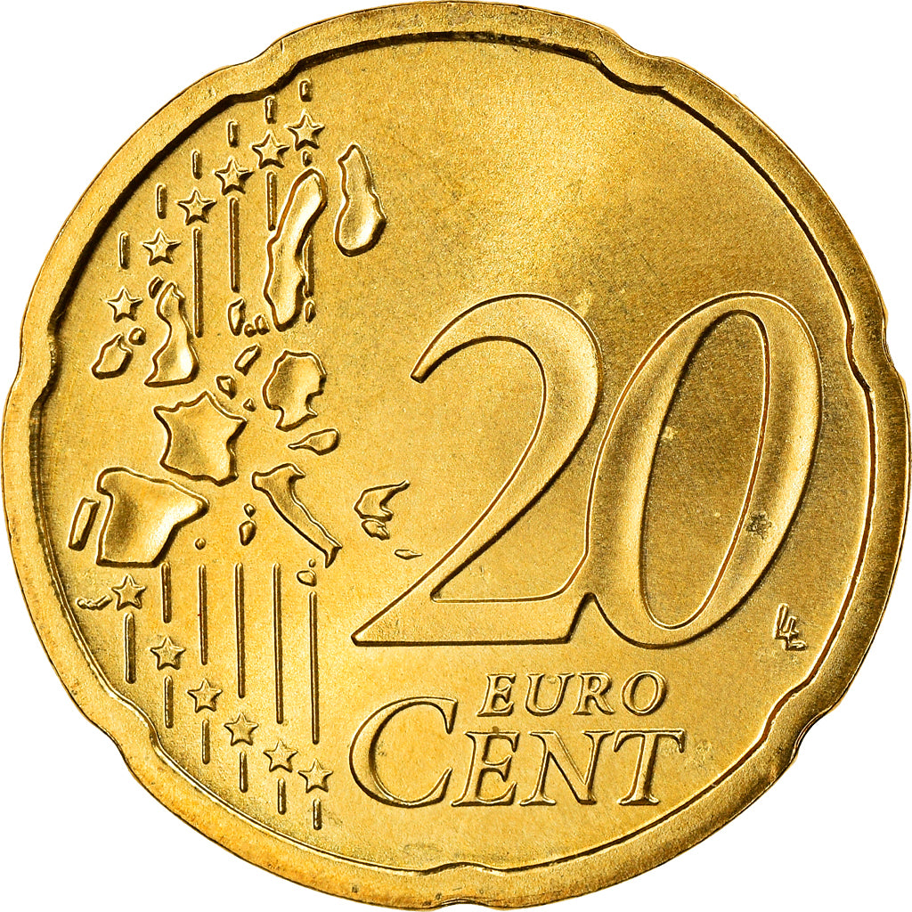 République fédérale allemande, 20 Euro Cent, 2004, Berlin, TTB+, Laiton