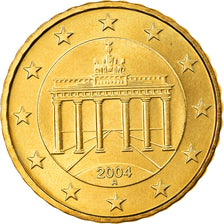 GERMANIA - REPUBBLICA FEDERALE, 10 Euro Cent, 2004, Berlin, BB+, Ottone, KM:210