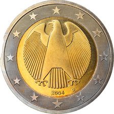 GERMANY - FEDERAL REPUBLIC, 2 Euro, 2004, Munich, MS(63), Bi-Metallic, KM:214