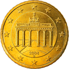 Niemcy - RFN, 50 Euro Cent, 2004, Munich, MS(63), Mosiądz, KM:212