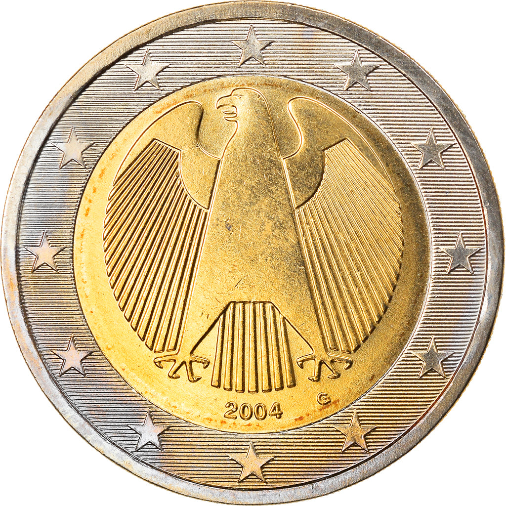 Bundesrepublik Deutschland, 2 Euro, 2004, Karlsruhe, UNZ, Bi-Metallic, KM:214