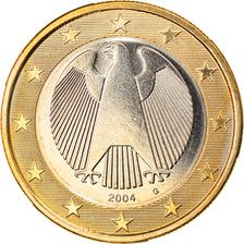 GERMANY - FEDERAL REPUBLIC, Euro, 2004, Karlsruhe, MS(63), Bi-Metallic, KM:213