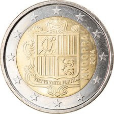 Andorra, 2 Euro, 2014, SS+, Bi-Metallic