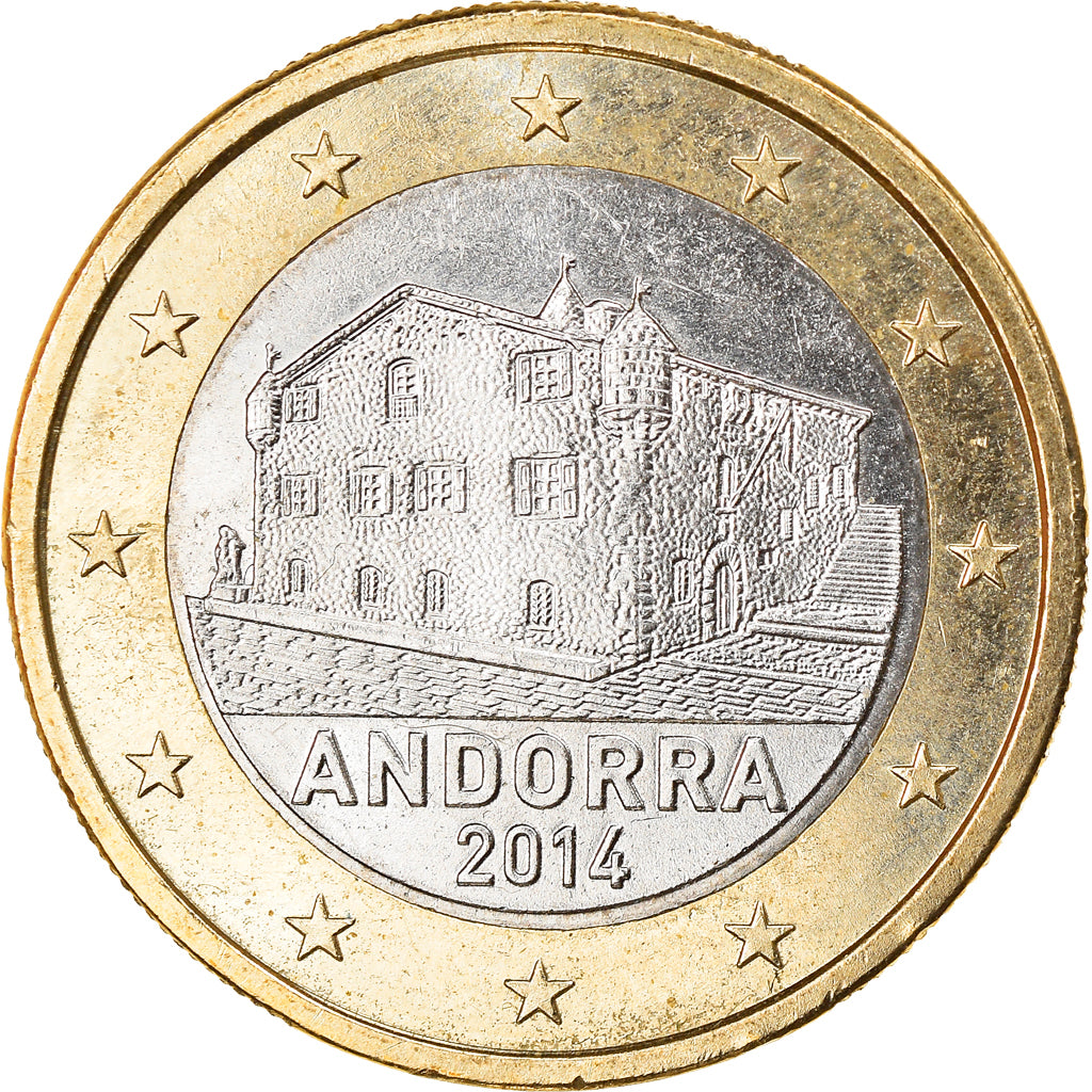 Andorra, 1 Euro, 2014, AU(50-53), Bi-Metallic, KM:New