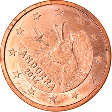 Andorra, 5 Euro Cent, 2014, EF(40-45), Copper Plated Steel, KM:522
