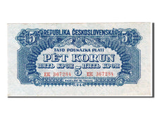 Banknote, Czechoslovakia, 5 Korun, 1944, UNC(63)