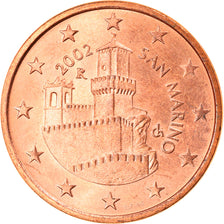 San Marino, 5 Euro Cent, 2002, Rome, MS(63), Copper Plated Steel, KM:442