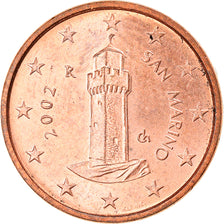 San Marino, Euro Cent, 2002, Rome, MS(63), Copper Plated Steel, KM:440