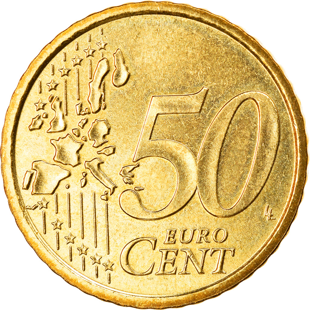 VATICAN CITY, 50 Euro Cent, 2003, Rome, MS(63), Brass, KM:346