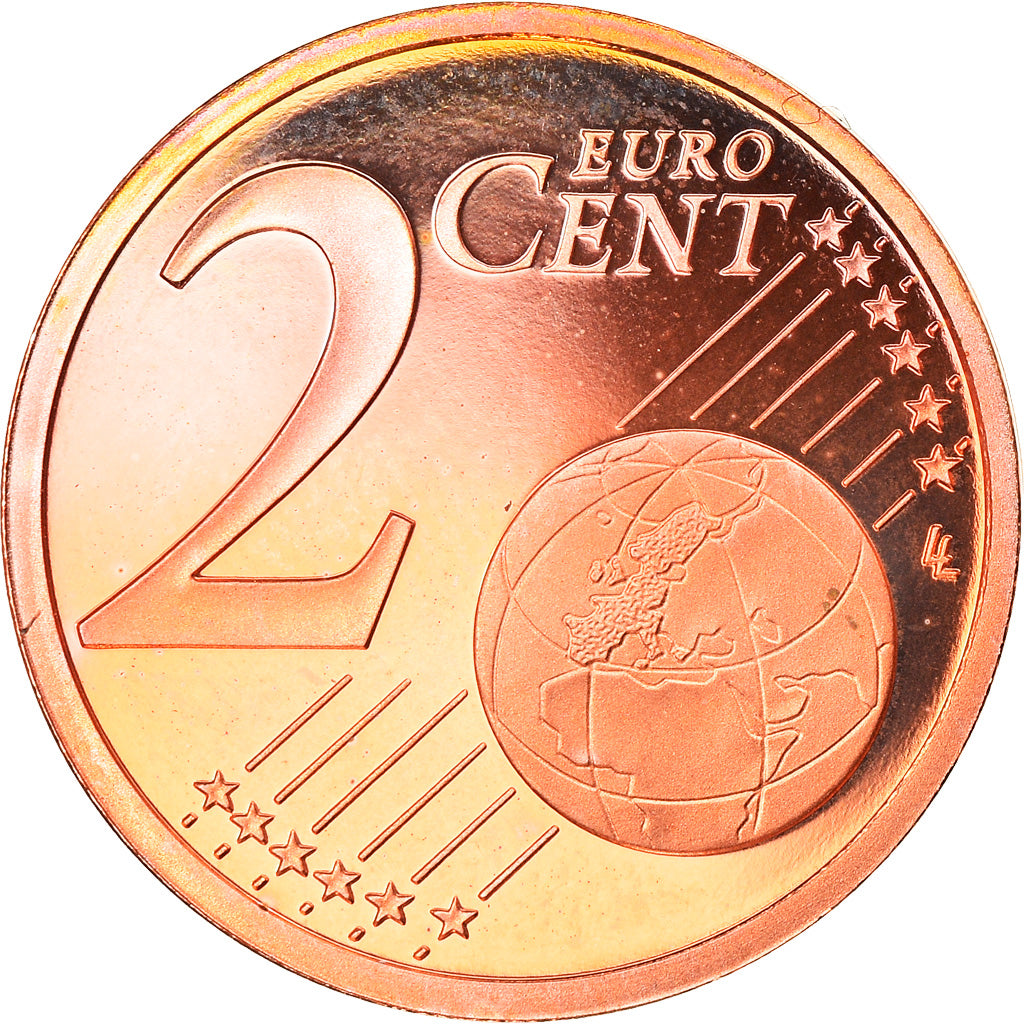 Monaco, 2 Euro Cent, 2005, Paris, BE, MS(65-70), Copper Plated Steel, Gadoury:MC