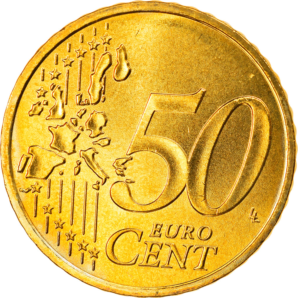 GERMANIA - REPUBBLICA FEDERALE, 50 Euro Cent, 2004, Hambourg, SPL, Ottone