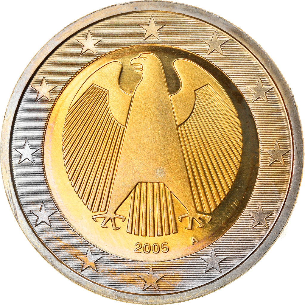 GERMANY - FEDERAL REPUBLIC, 2 Euro, 2005, Berlin, MS(63), Bi-Metallic, KM:214