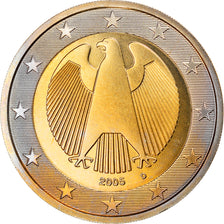 ALEMANIA - REPÚBLICA FEDERAL, 2 Euro, 2005, Munich, SC, Bimetálico, KM:214