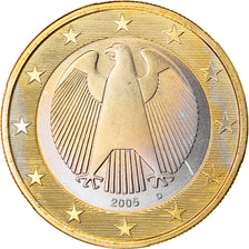 GERMANY - FEDERAL REPUBLIC, Euro, 2005, Munich, MS(63), Bi-Metallic, KM:213