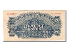Czechoslovakia, 20 Korun, 1944, KM #47a, EF(40-45), EO