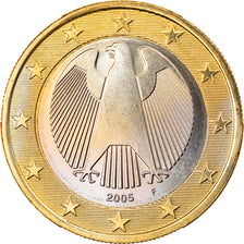 GERMANY - FEDERAL REPUBLIC, Euro, 2005, Stuttgart, MS(63), Bi-Metallic, KM:213