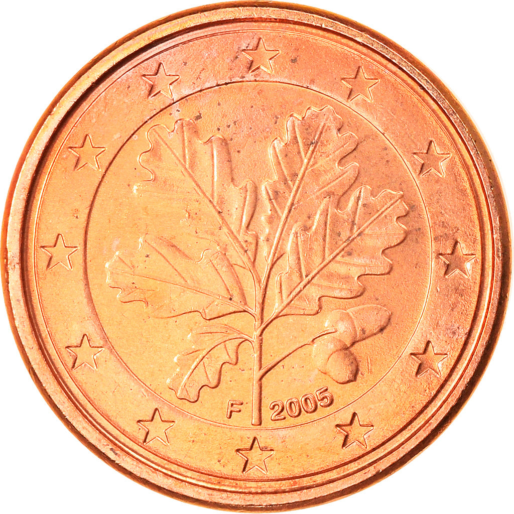 GERMANY - FEDERAL REPUBLIC, Euro Cent, 2005, Stuttgart, MS(63), Copper Plated