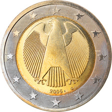 GERMANY - FEDERAL REPUBLIC, 2 Euro, 2005, Karlsruhe, MS(63), Bi-Metallic, KM:214