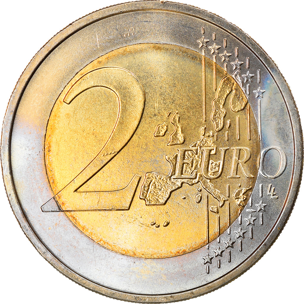 GERMANY - FEDERAL REPUBLIC, 2 Euro, 2005, Karlsruhe, MS(63), Bi-Metallic, KM:214