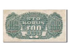 Biljet, Tsjecho-Slowakije, 100 Korun, 1944, TTB+