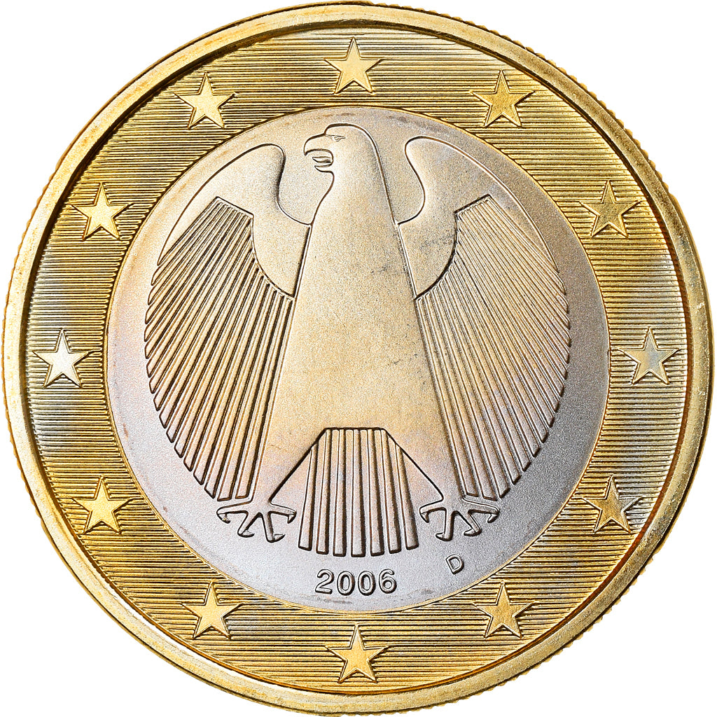 GERMANY - FEDERAL REPUBLIC, Euro, 2006, Munich, MS(63), Bi-Metallic, KM:213