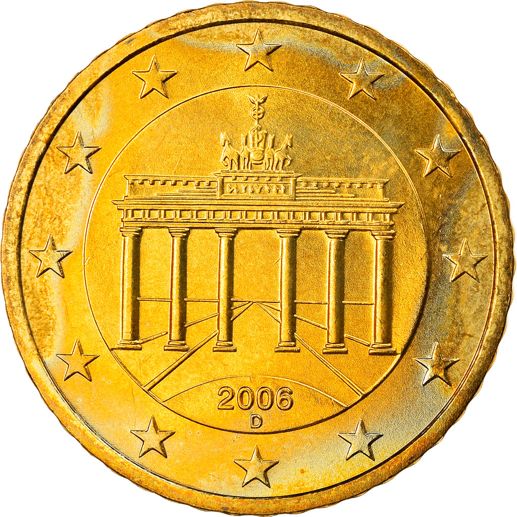 GERMANIA - REPUBBLICA FEDERALE, 50 Euro Cent, 2006, Munich, SPL, Ottone, KM:212