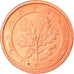 GERMANY - FEDERAL REPUBLIC, 2 Euro Cent, 2006, Munich, MS(63), Copper Plated
