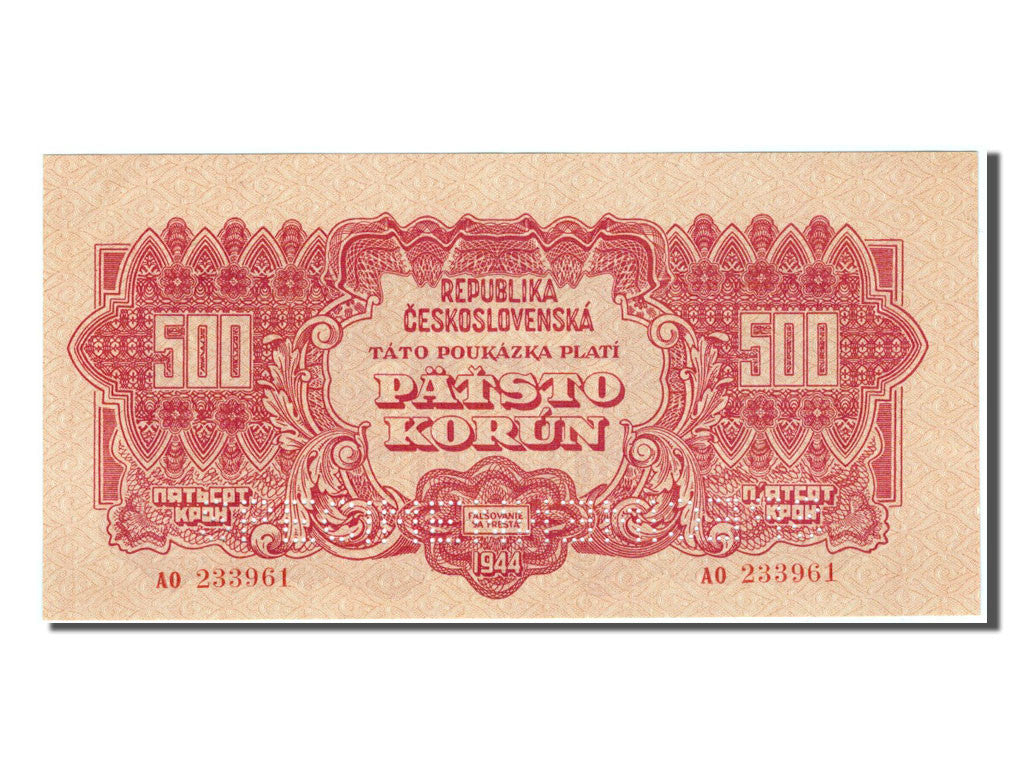 Cecoslovacchia, 500 Korun, 1944, SPL