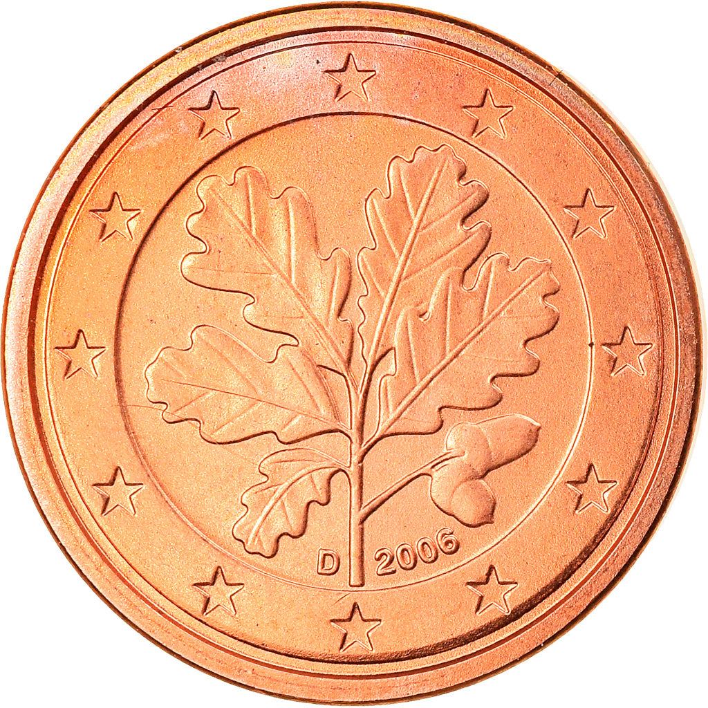 GERMANIA - REPUBBLICA FEDERALE, Euro Cent, 2006, Munich, SPL, Acciaio placcato