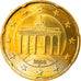 GERMANY - FEDERAL REPUBLIC, 20 Euro Cent, 2006, Stuttgart, MS(63), Brass, KM:211