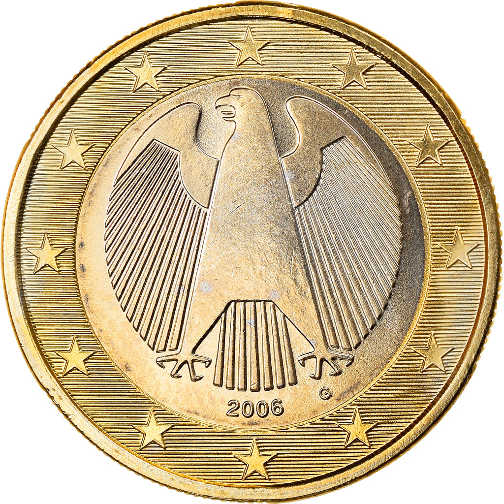 GERMANY - FEDERAL REPUBLIC, Euro, 2006, Karlsruhe, MS(63), Bi-Metallic, KM:213