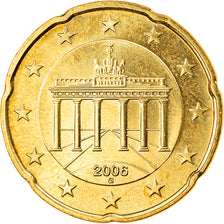 République fédérale allemande, 20 Euro Cent, 2006, Karlsruhe, SPL, Laiton