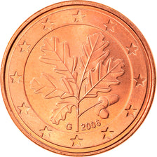 GERMANY - FEDERAL REPUBLIC, 5 Euro Cent, 2006, Karlsruhe, MS(63), Copper Plated