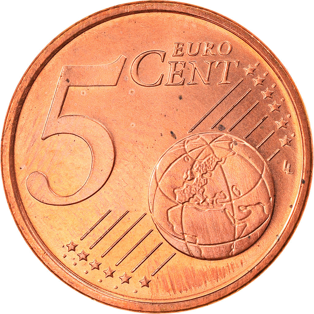 GERMANY - FEDERAL REPUBLIC, 5 Euro Cent, 2006, Karlsruhe, MS(63), Copper Plated