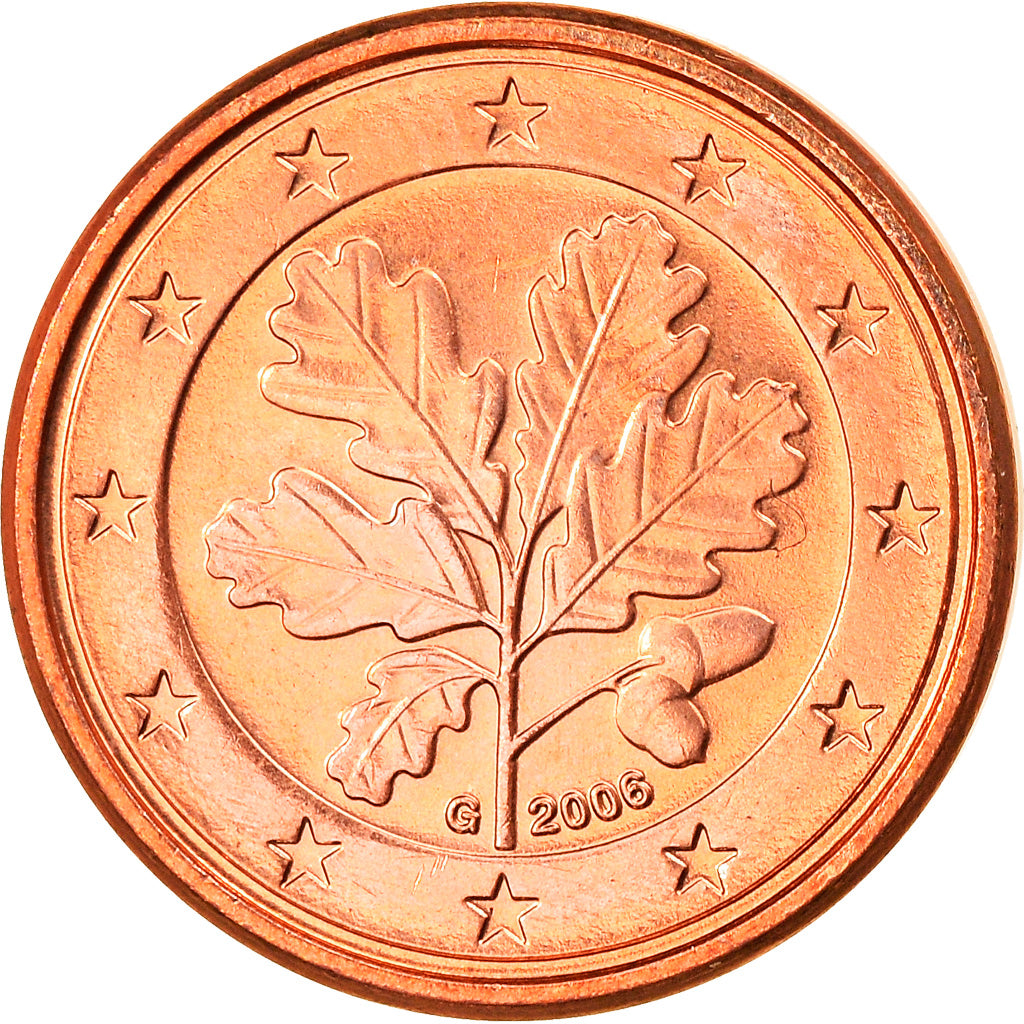 GERMANY - FEDERAL REPUBLIC, Euro Cent, 2006, Karlsruhe, MS(63), Copper Plated