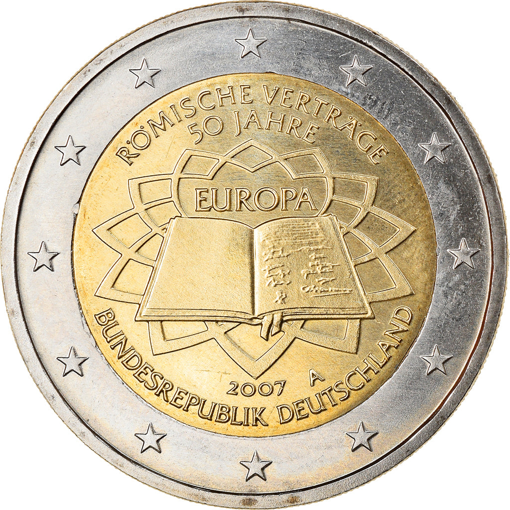 GERMANY - FEDERAL REPUBLIC, 2 Euro, Traité de Rome 50 ans, 2007, Berlin