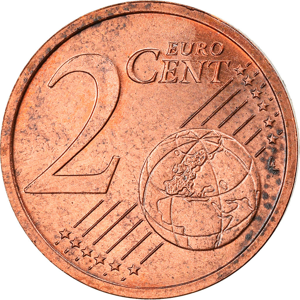 GERMANY - FEDERAL REPUBLIC, 2 Euro Cent, 2007, Berlin, MS(63), Copper Plated