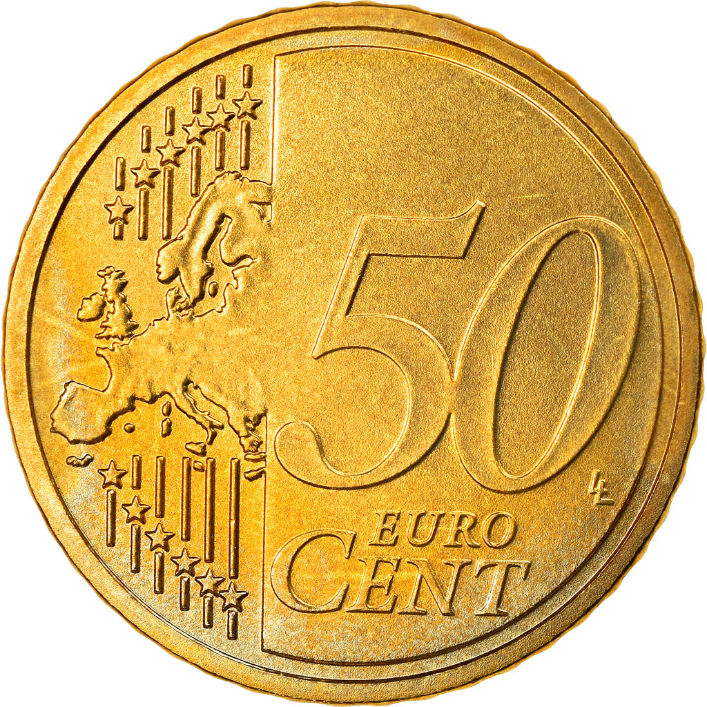 GERMANY - FEDERAL REPUBLIC, 50 Euro Cent, 2007, Munich, EF(40-45), Brass, KM:256