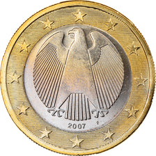 GERMANY - FEDERAL REPUBLIC, Euro, 2007, Stuttgart, MS(63), Bi-Metallic, KM:257