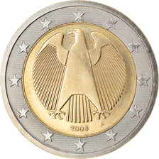 GERMANY - FEDERAL REPUBLIC, 2 Euro, 2008, Berlin, MS(63), Bi-Metallic, KM:258