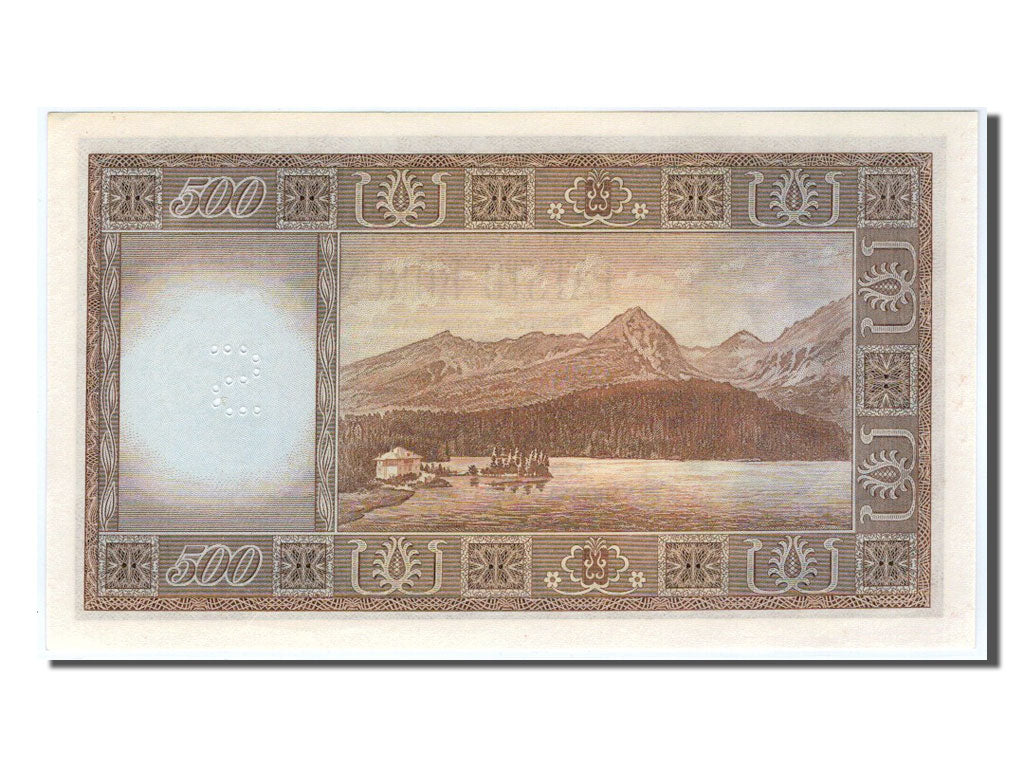 Banconote, Cecoslovacchia, 500 Korun, 1945, FDS